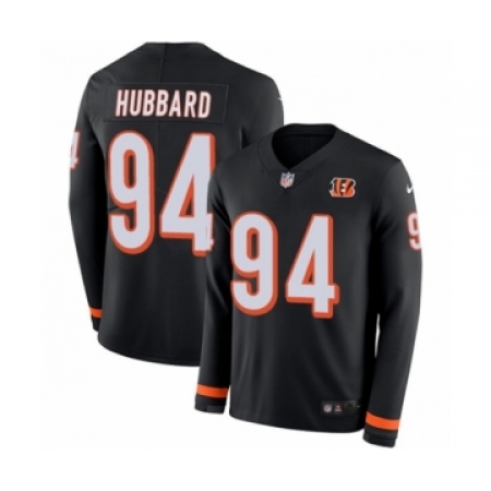 Youth Nike Cincinnati Bengals #94 Sam Hubbard Limited Black Therma Long Sleeve NFL Jersey