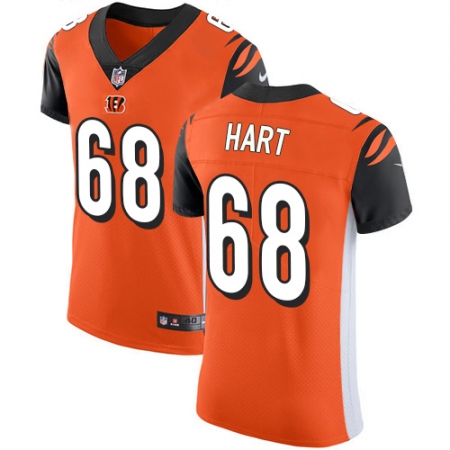 Men's Nike Cincinnati Bengals #68 Bobby Hart Orange Alternate Vapor Untouchable Elite Player NFL Jersey