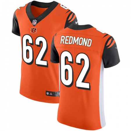Men's Nike Cincinnati Bengals #62 Alex Redmond Orange Alternate Vapor Untouchable Elite Player NFL Jersey