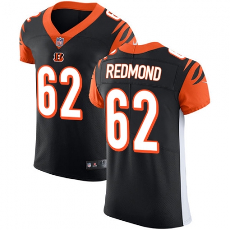 Men's Nike Cincinnati Bengals #62 Alex Redmond Black Team Color Vapor Untouchable Elite Player NFL Jersey