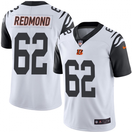 Men's Nike Cincinnati Bengals #62 Alex Redmond Limited White Rush Vapor Untouchable NFL Jersey