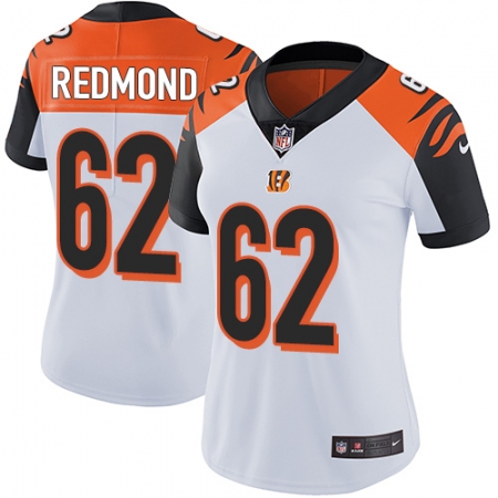 Women's Nike Cincinnati Bengals #62 Alex Redmond White Vapor Untouchable Limited Player NFL Jersey