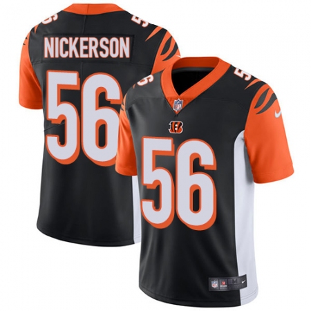 Youth Nike Cincinnati Bengals #56 Hardy Nickerson Black Team Color Vapor Untouchable Limited Player NFL Jersey