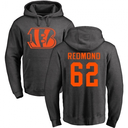 NFL Nike Cincinnati Bengals #62 Alex Redmond Ash One Color Pullover Hoodie