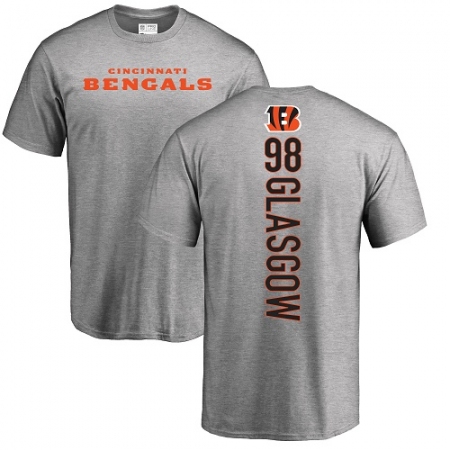 NFL Nike Cincinnati Bengals #98 Ryan Glasgow Ash Backer T-Shirt