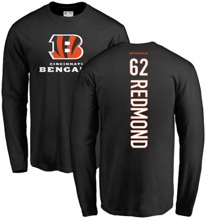 NFL Nike Cincinnati Bengals #62 Alex Redmond Black Backer Long Sleeve T-Shirt