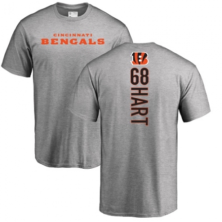 NFL Nike Cincinnati Bengals #68 Bobby Hart Ash Backer T-Shirt