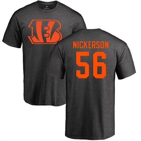 NFL Nike Cincinnati Bengals #56 Hardy Nickerson Ash One Color T-Shirt