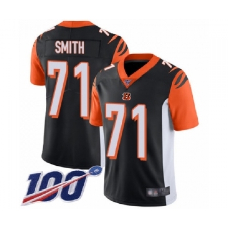 Youth Cincinnati Bengals #71 Andre Smith Black Team Color Vapor Untouchable Limited Player 100th Season Football Jersey