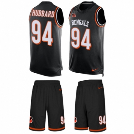 Men's Nike Cincinnati Bengals #94 Sam Hubbard Limited Black Tank Top Suit NFL Jersey