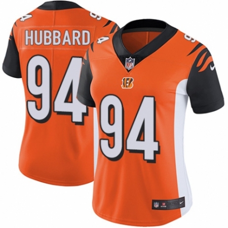 Women's Nike Cincinnati Bengals #94 Sam Hubbard Orange Alternate Vapor Untouchable Elite Player NFL Jersey