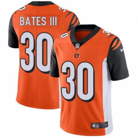 Men's Nike Cincinnati Bengals #30 Jessie Bates III Orange Alternate Vapor Untouchable Limited Player NFL Jersey