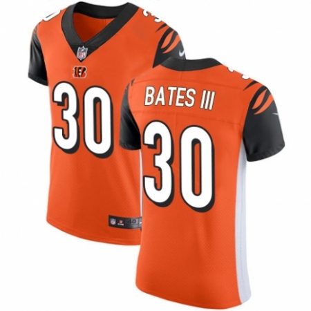 Men's Nike Cincinnati Bengals #30 Jessie Bates III Orange Alternate Vapor Untouchable Elite Player NFL Jersey