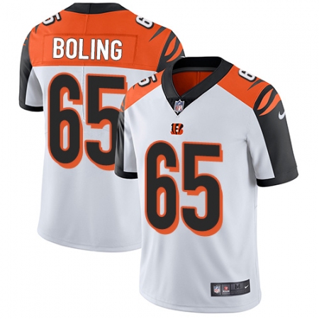 Youth Nike Cincinnati Bengals #65 Clint Boling Vapor Untouchable Limited White NFL Jersey