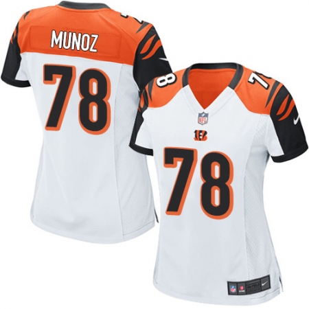 Women's Nike Cincinnati Bengals #78 Anthony Munoz Game White NFL Jersey