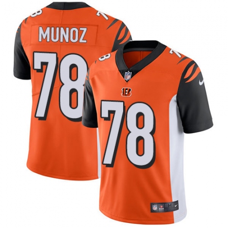 Men's Nike Cincinnati Bengals #78 Anthony Munoz Vapor Untouchable Limited Orange Alternate NFL Jersey
