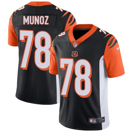 Men's Nike Cincinnati Bengals #78 Anthony Munoz Vapor Untouchable Limited Black Team Color NFL Jersey