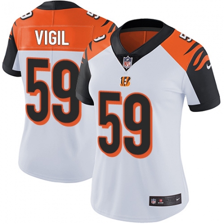 Women's Nike Cincinnati Bengals #59 Nick Vigil Vapor Untouchable Limited White NFL Jersey