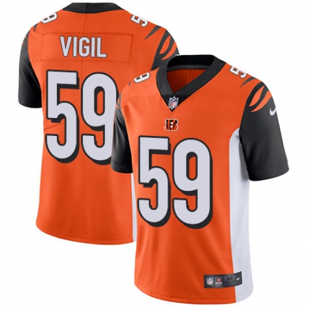 Men's Nike Cincinnati Bengals #59 Nick Vigil Vapor Untouchable Limited Orange Alternate NFL Jersey