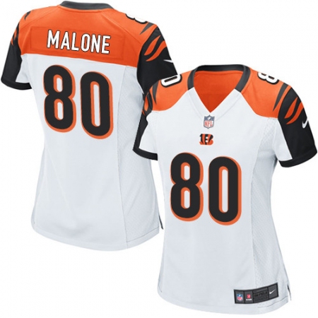 Women's Nike Cincinnati Bengals #80 Josh Malone Game White NFL Jersey