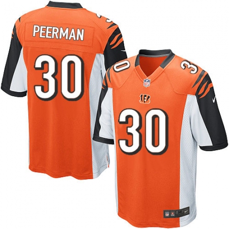 Men's Nike Cincinnati Bengals #30 Cedric Peerman Game Orange Alternate NFL Jersey