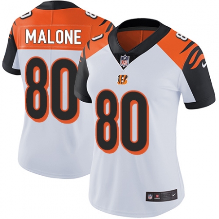 Women's Nike Cincinnati Bengals #80 Josh Malone Elite White NFL Jersey
