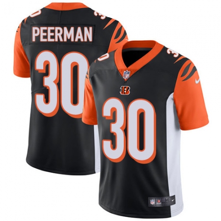 Men's Nike Cincinnati Bengals #30 Cedric Peerman Vapor Untouchable Limited Black Team Color NFL Jersey