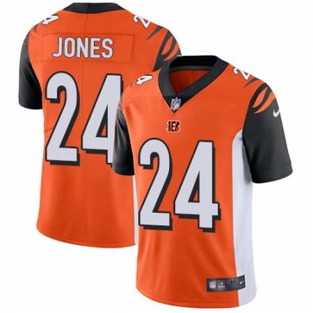 Youth Nike Cincinnati Bengals #24 Adam Jones Vapor Untouchable Limited Orange Alternate NFL Jersey
