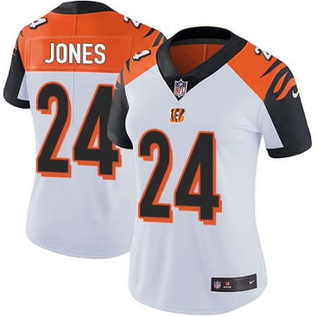 Women's Nike Cincinnati Bengals #24 Adam Jones Elite White NFL Jersey