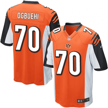 Men's Nike Cincinnati Bengals #70 Cedric Ogbuehi Game Orange Alternate NFL Jersey