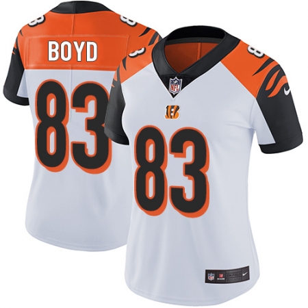 Women's Nike Cincinnati Bengals #83 Tyler Boyd Elite White NFL Jersey