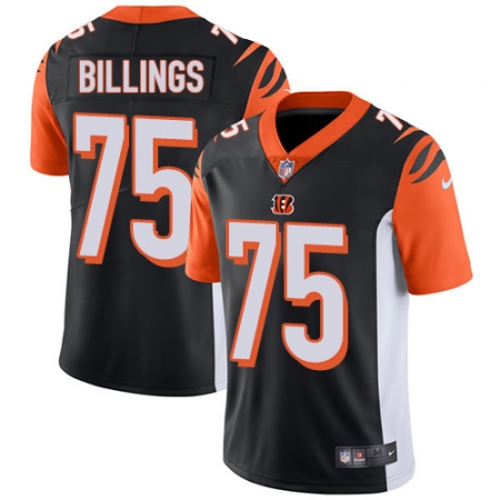 Youth Nike Cincinnati Bengals #75 Andrew Billings Vapor Untouchable Limited Black Team Color NFL Jersey