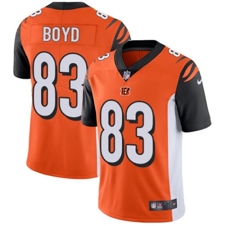 Youth Nike Cincinnati Bengals #83 Tyler Boyd Vapor Untouchable Limited Orange Alternate NFL Jersey