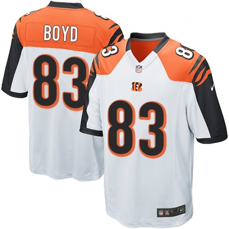 Men's Nike Cincinnati Bengals #83 Tyler Boyd Game White NFL Jersey