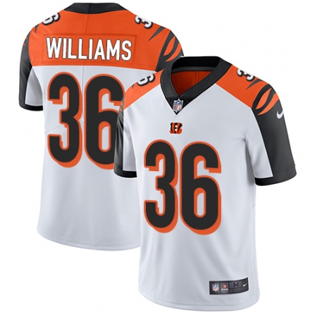 Youth Nike Cincinnati Bengals #36 Shawn Williams Elite White NFL Jersey