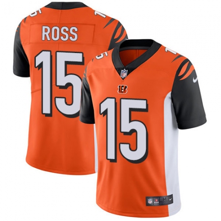 Youth Nike Cincinnati Bengals #15 John Ross Vapor Untouchable Limited Orange Alternate NFL Jersey