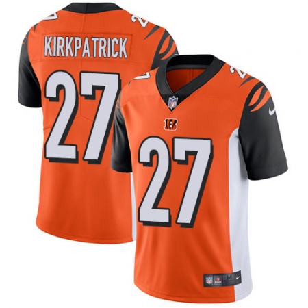 Youth Nike Cincinnati Bengals #27 Dre Kirkpatrick Elite Orange Alternate NFL Jersey