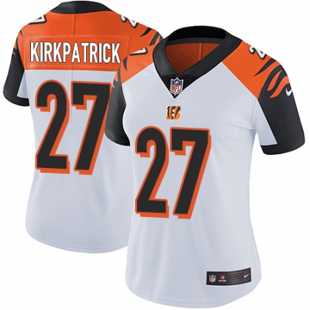 Women's Nike Cincinnati Bengals #27 Dre Kirkpatrick Vapor Untouchable Limited White NFL Jersey