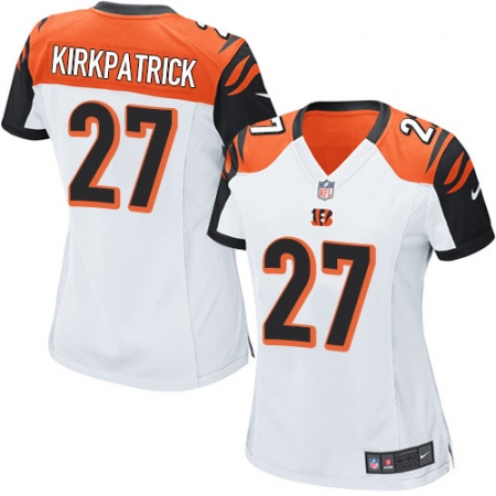 Women's Nike Cincinnati Bengals #27 Dre Kirkpatrick Game White NFL Jersey