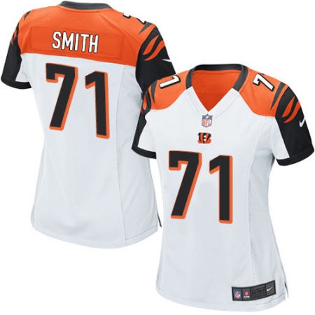 Women's Nike Cincinnati Bengals #71 Andre Smith Game White NFL Jersey