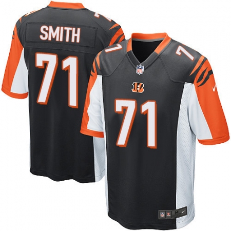 Youth Nike Cincinnati Bengals #71 Andre Smith Game Black Team Color NFL Jersey