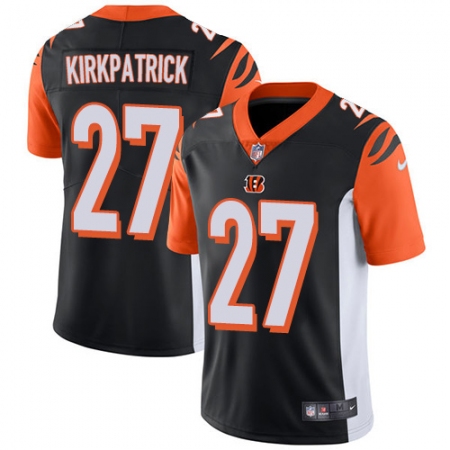 Men's Nike Cincinnati Bengals #27 Dre Kirkpatrick Vapor Untouchable Limited Black Team Color NFL Jersey
