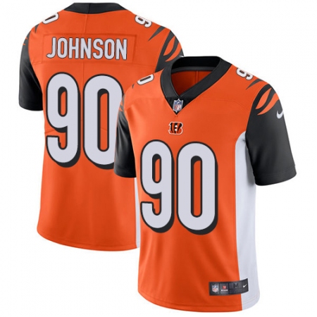 Youth Nike Cincinnati Bengals #90 Michael Johnson Vapor Untouchable Limited Orange Alternate NFL Jersey