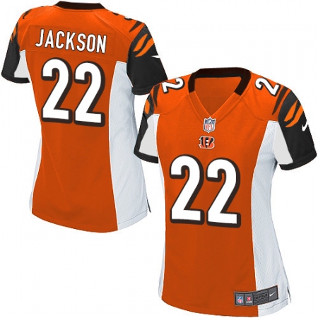 Women's Nike Cincinnati Bengals #22 William Jackson Game Orange Alternate NFL Jersey