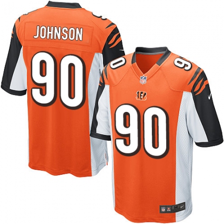 Men's Nike Cincinnati Bengals #90 Michael Johnson Game Orange Alternate NFL Jersey