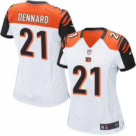Women's Nike Cincinnati Bengals #21 Darqueze Dennard Game Orange Alternate NFL Jersey