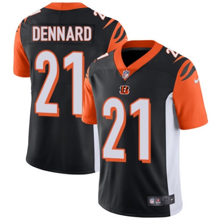 Men's Nike Cincinnati Bengals #21 Darqueze Dennard Vapor Untouchable Limited Black Team Color NFL Jersey