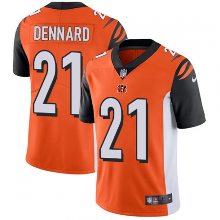 Youth Nike Cincinnati Bengals #21 Darqueze Dennard Elite Orange Alternate NFL Jersey