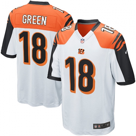 Youth Nike Cincinnati Bengals #18 A.J. Green Game White NFL Jersey