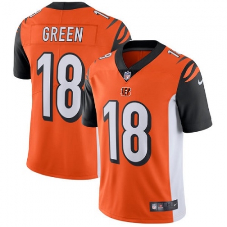 اسعار ايفون Youth Nike Cincinnati Bengals #18 A.J. Green Elite Orange Alternate NFL  Jersey Size S اسعار ايفون